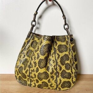 Bottega Veneta Natural Anaconda Loop Bag